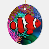 Rode koraalrif — Clownfish-ornament Keramisch Ornament (Links)