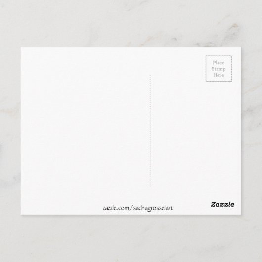 Rode koraalrif oceaankunst briefkaart (Achterkant)