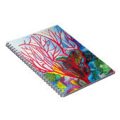 Rode koraalrif oceaankunst notitieboek (Rechterzijde)