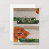 Rode korrel van Afrikaanse dieren Bedankkaart (Voorkant / Achterkant)