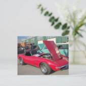 Rode korvet, 1 briefkaart (Staand voorkant)