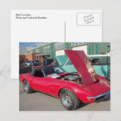 Rode korvet, 1 briefkaart (Voorkant / Achterkant)