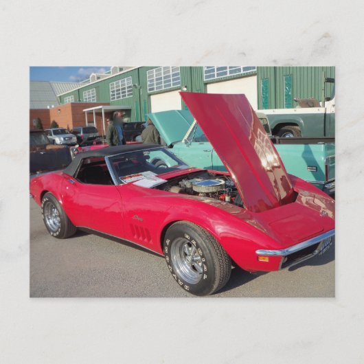 Rode korvet, 1 briefkaart (Voorkant)