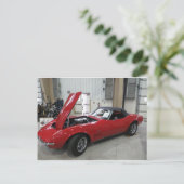 Rode korvet 1 briefkaart (Staand voorkant)