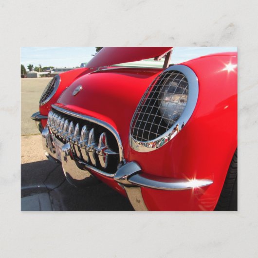 Rode korvet ~ briefkaart (Voorkant)