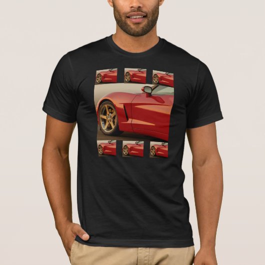 Rode korvettes t-shirt (Voorkant)