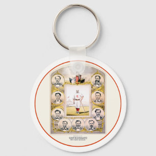 Rode kousen van 1869 sleutelhanger