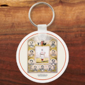 Rode kousen van 1869 sleutelhanger (Voorkant)