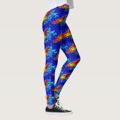 Rode kraaien blauw leggings (Rechts)