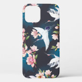 Rode kraan Magnolia: Japanse Waterverf. Case-Mate iPhone Case (Achterkant)