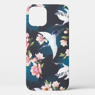 Rode kraan Magnolia: Japanse Waterverf. Case-Mate iPhone Case