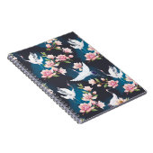 Rode kraan Magnolia: Japanse Waterverf. Notitieboek (Rechterzijde)