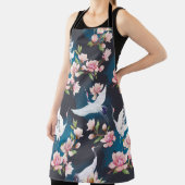 Rode kraan Magnolia: Japanse Waterverf. Schort (Insitu)