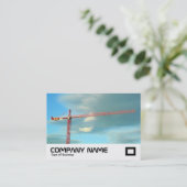 Rode kraan visitekaartje (Staand voorkant)