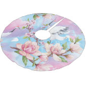 Rode kraan Waterverf Japans motief Kerstboom Rok (Gekanteld)