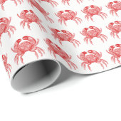  rode krab #1 Tekening Cadeaupapier (Rol Hoek)