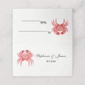  rode krab #1 Tekening Plaatskaartje (Buitenkant ongevouwen)