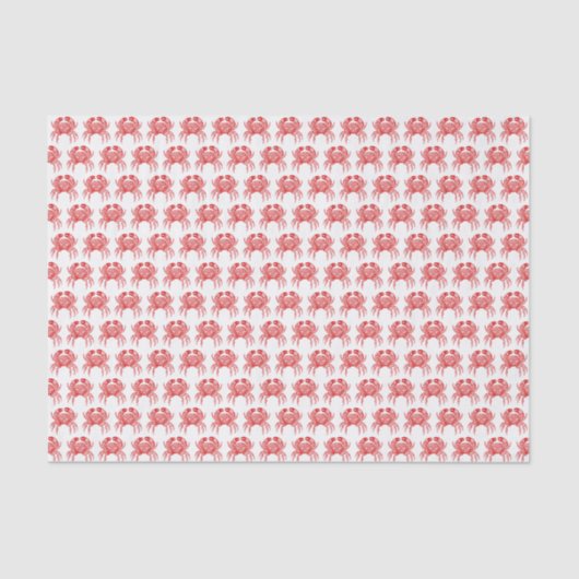  rode krab #1 Tekening Tissuepapier (Voorkant)