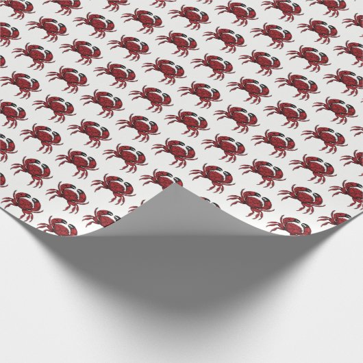  rode krab #2 tekening cadeaupapier (Hoek)