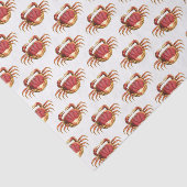 Rode krab #2 Tekening Tissuepapier (Detail)