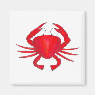 Rode krab Baltimore Maryland krabben Magnet