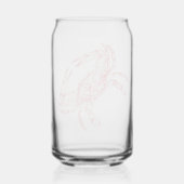  rode krab blikvorm glas (Achterkant)