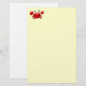 Rode krab briefpapier (Voorkant / Achterkant)