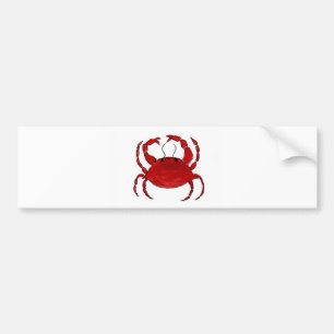 Rode krab bumpersticker