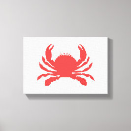 Rode krab canvas afdruk