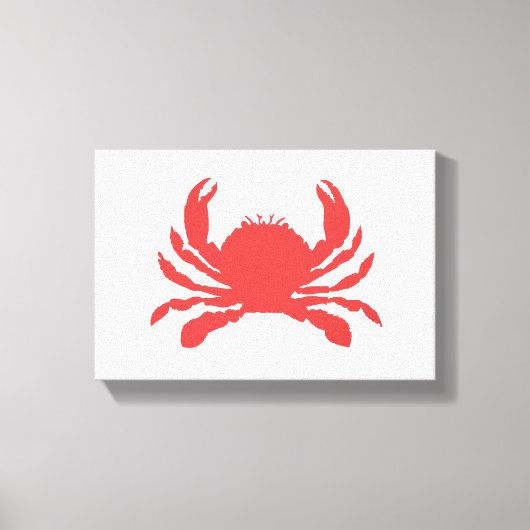Rode krab canvas afdruk (Voorkant)