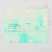 Rode krab Elegant Beach Verloving Save the Date Aankondigingskaart (Achterkant)