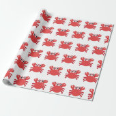 Rode Krab Inpakpapier (Uitgerold)