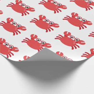 Rode Krab Inpakpapier