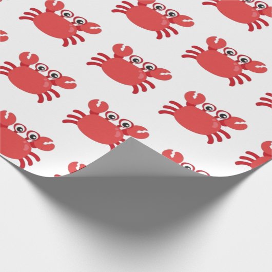 Rode Krab Inpakpapier (Hoek)