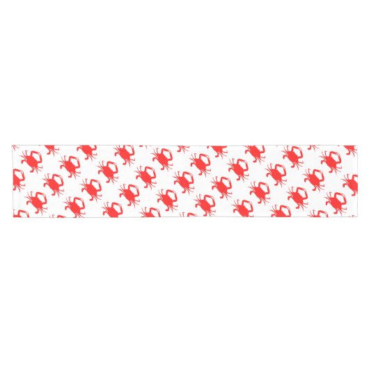 Rode krab korte tafelloper (Horizontaal)