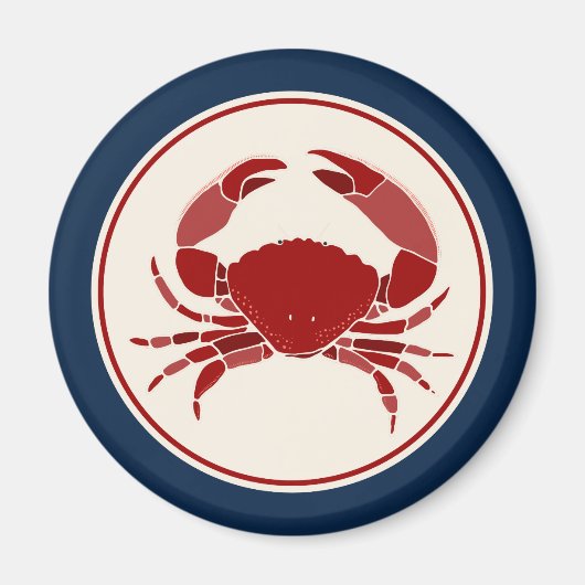 Rode Krab Magneet (Voorkant)