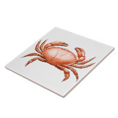  Rode krab Nautisch wild en zeevoedsel Tegeltje (Zijkant)