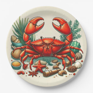 Rode Krab Ovenschotel Papieren Bordje