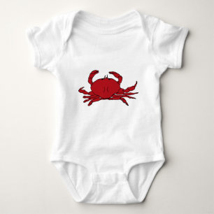 Rode krab romper
