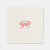 rode krab servet (Voorkant)