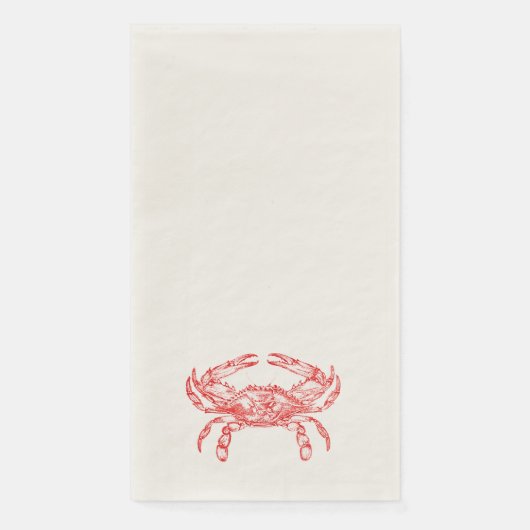  rode krab servet (Voorkant)