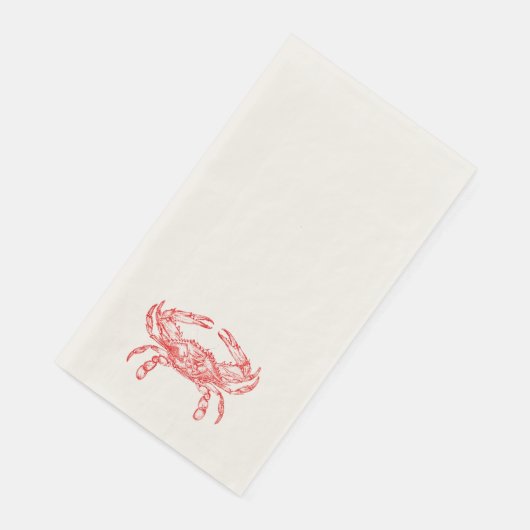  rode krab servet (Hoek)