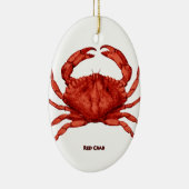 Rode krab (Stille Oceaan) Keramisch Ornament (Rechts)
