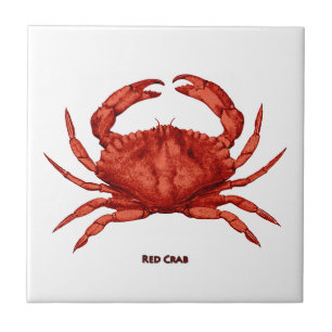 Rode krab (Stille Oceaan) Tegeltje