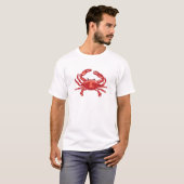 Rode krab t-shirt (Voorkant volledig)