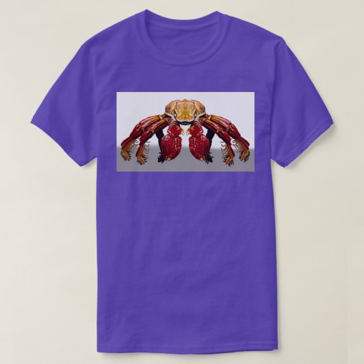Rode krab t-shirt (Design voorkant)