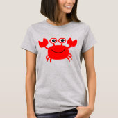rode krab t-shirt (Voorkant)