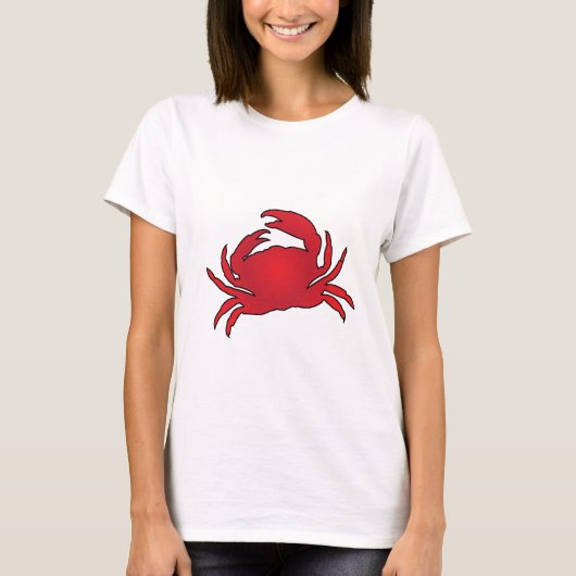 Rode krab t-shirt (Voorkant)