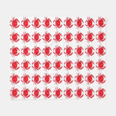 Rode krabben Baltimore Maryland Beach Fleece Deken (Voorkant (Horizontaal))