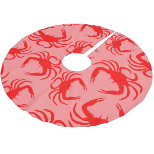 Rode krabben kerstboom rok